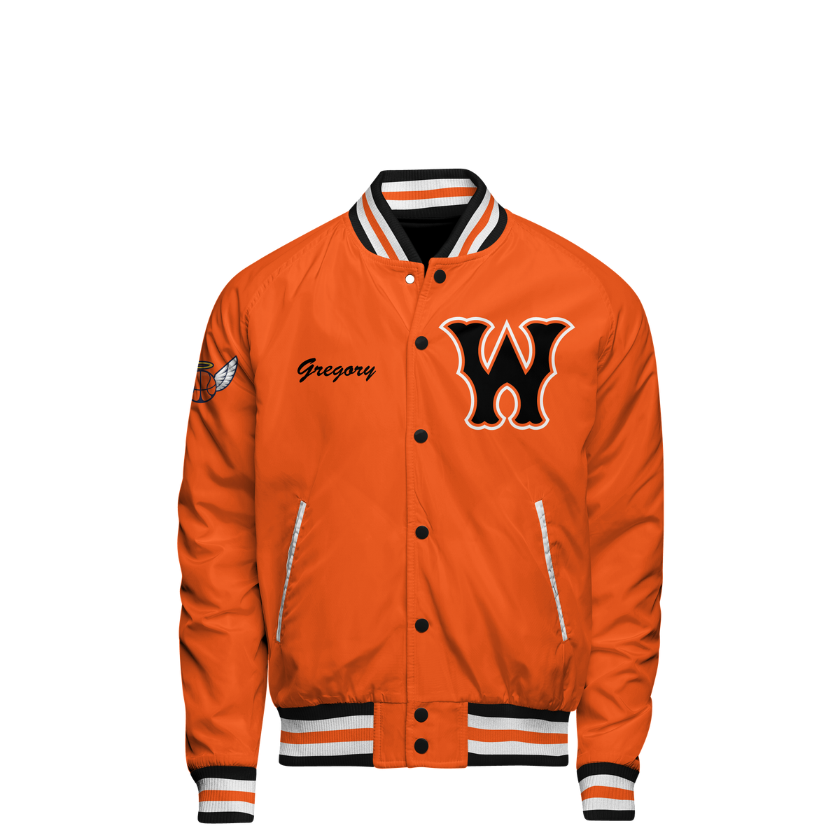Satin clearance letterman jacket