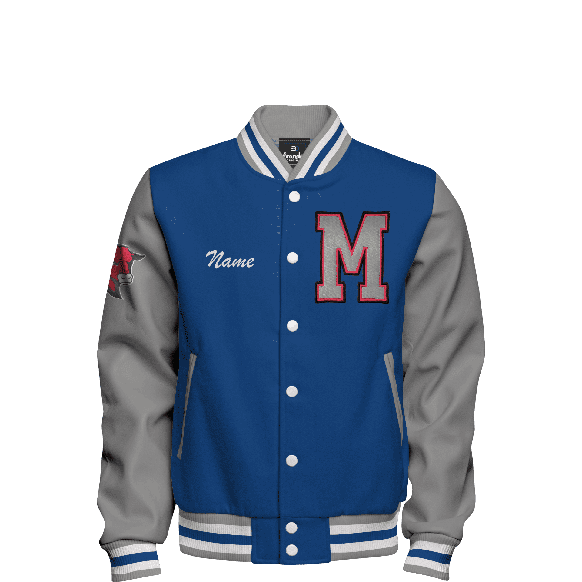 Custom Varsity Letterman Lacrosse School Jacket Cream Leather